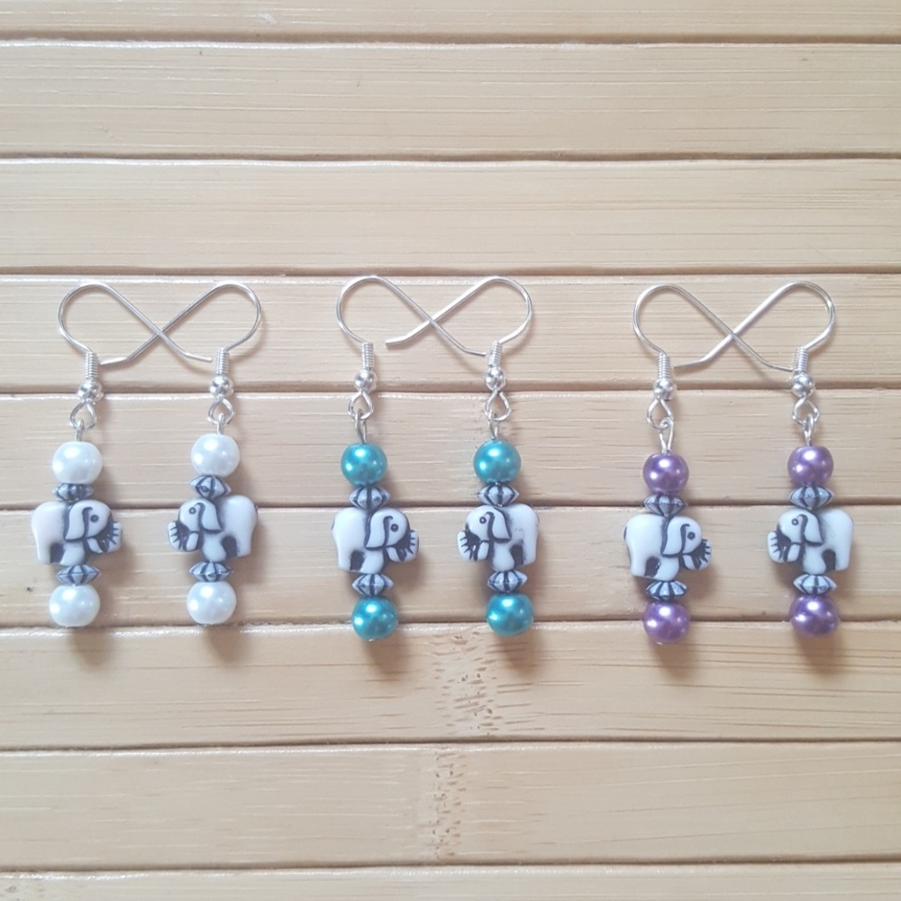 Elephant Earrings (3 Pc. Set)